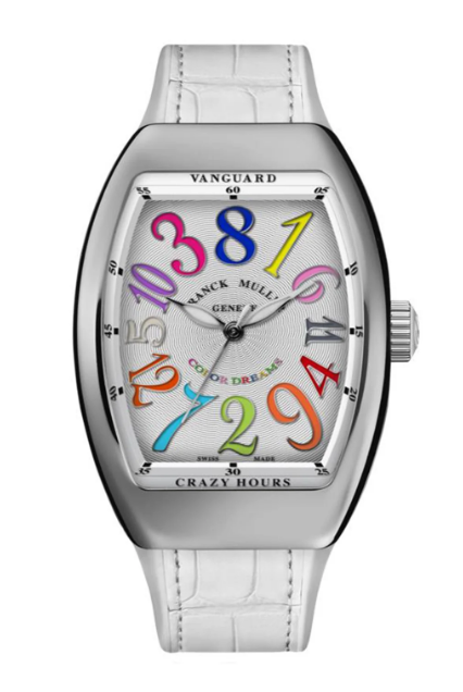 Best FRANCK MULLER Vanguard Lady Crazy Hours V 32 CH COL DR AC BLC COL AC (BLC) Replica Watch